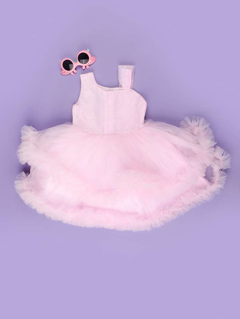 pink cotton fit & flare dress - 22290033 -  Standard Image - 1