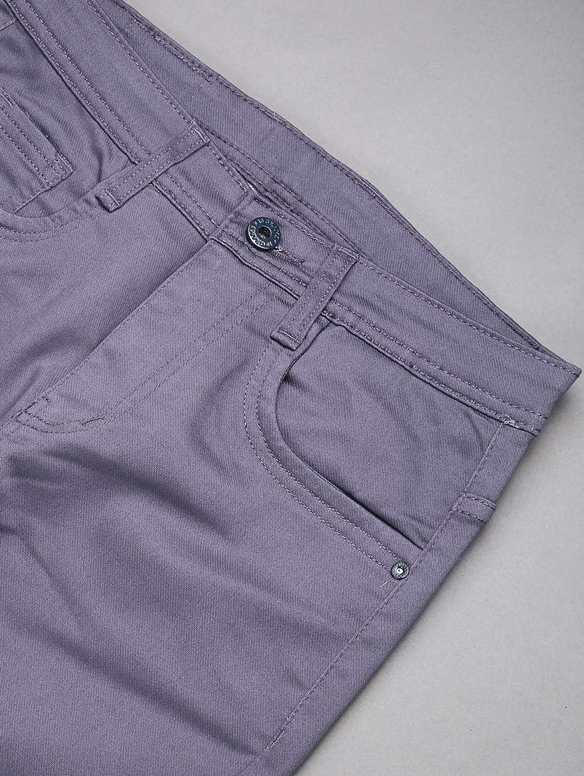 grey poly cotton plain jean - 22290052 -  Standard Image - 4