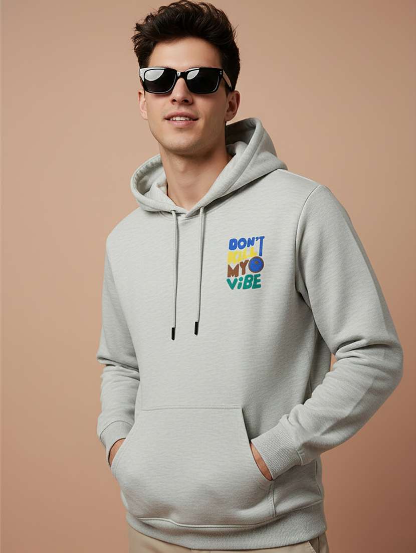 men typographic long sleeve regular fit sweatshirt - 22290420 -  Standard Image - 1