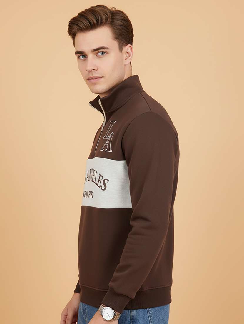 men typographic long sleeve regular fit sweatshirt - 22290436 -  Standard Image - 1