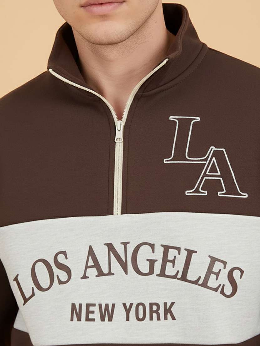 men typographic long sleeve regular fit sweatshirt - 22290436 -  Standard Image - 4