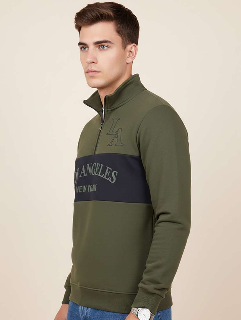 men typographic long sleeve regular fit sweatshirt - 22290438 -  Standard Image - 1
