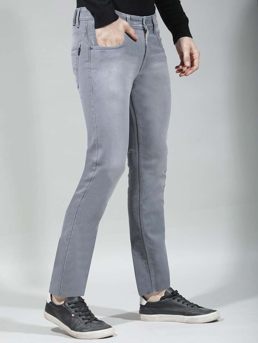 men washed mid rise full length slim fit jeans - 22290450 -  Standard Image - 1