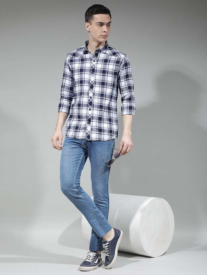 men washed mid rise full length slim fit jeans - 22290451 -  Standard Image - 4