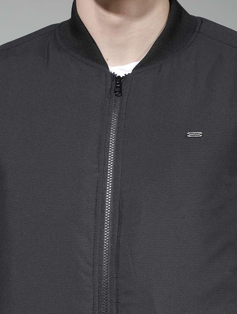 men solid long sleeve insulator bomber jacket - 22290464 -  Standard Image - 6