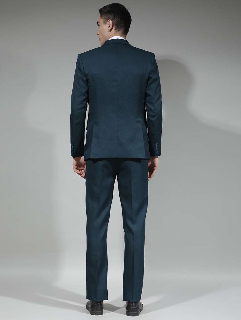 men solid lapel collar 3-piece suit set - 22290479 -  Standard Image - 6