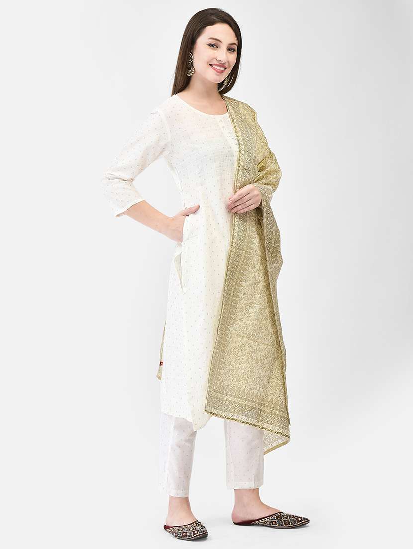 women printed three quarter sleeve straight kurta - 22290505 -  Standard Image - 1