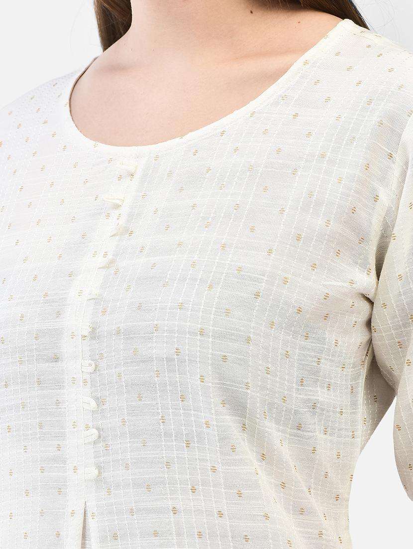 women printed three quarter sleeve straight kurta - 22290505 -  Standard Image - 1