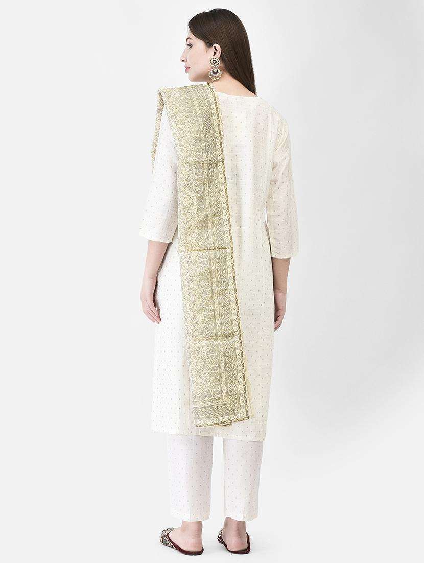 women printed three quarter sleeve straight kurta - 22290505 -  Standard Image - 4