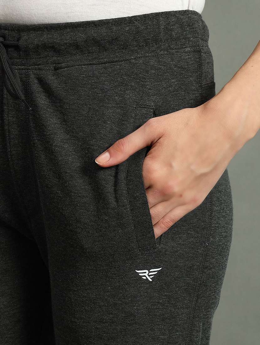 women solid mid rise regular track pant - 22290508 -  Standard Image - 4