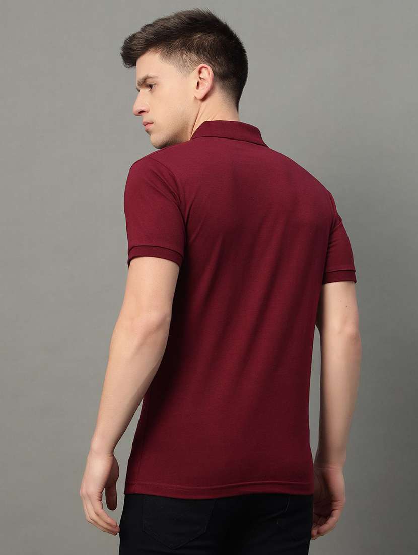 men solid short sleeve polo t-shirt - 22290597 -  Standard Image - 1