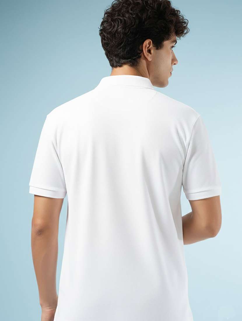 men solid short sleeve polo t-shirt - 22290610 -  Standard Image - 1