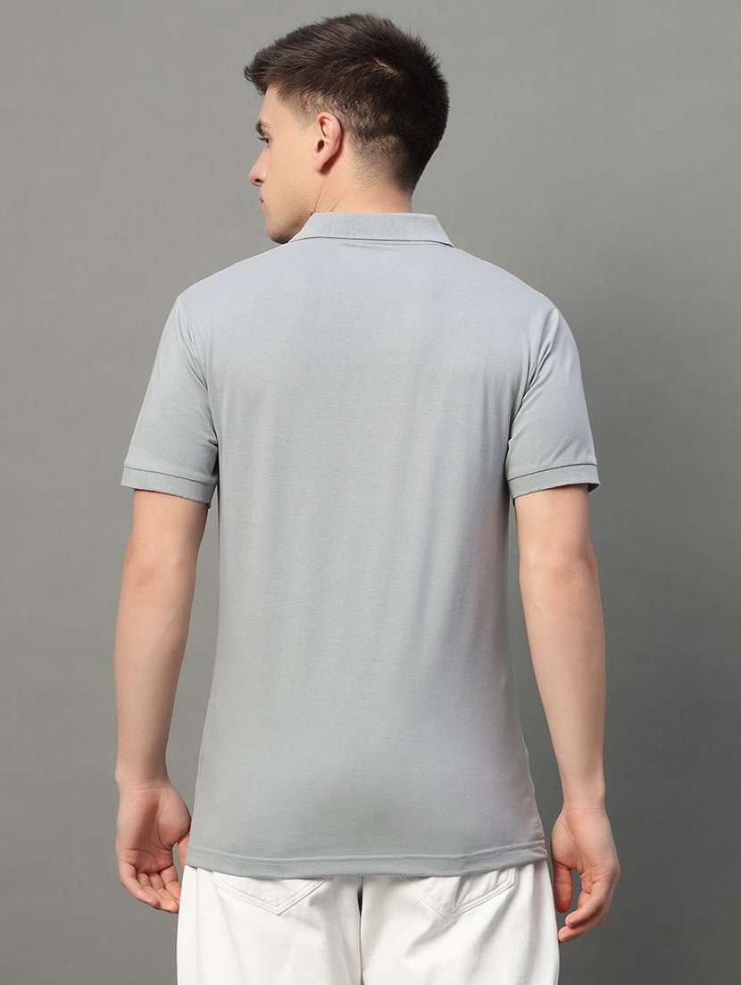 men solid short sleeve polo t-shirt - 22290618 -  Standard Image - 1
