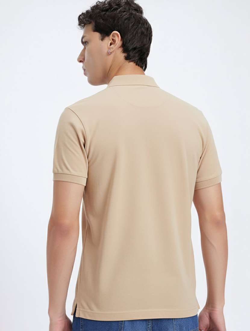men solid short sleeve polo t-shirt - 22290635 -  Standard Image - 1