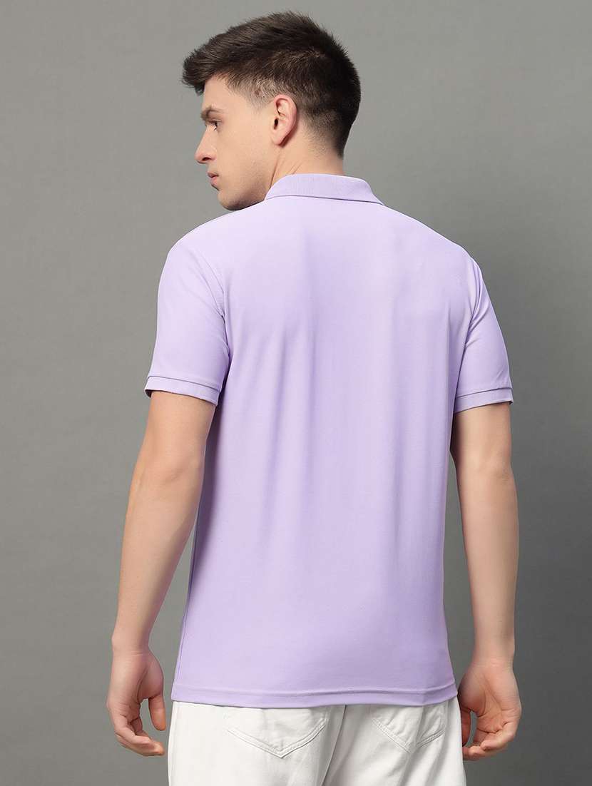 men solid short sleeve polo t-shirt - 22290643 -  Standard Image - 1