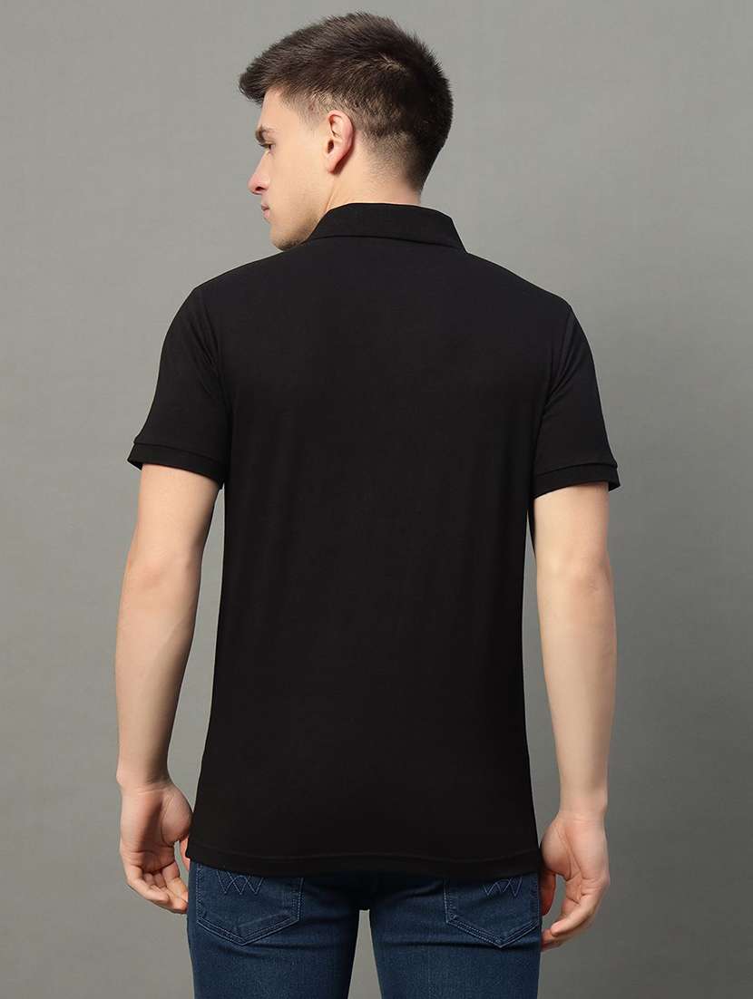 men solid short sleeve polo t-shirt - 22290647 -  Standard Image - 1