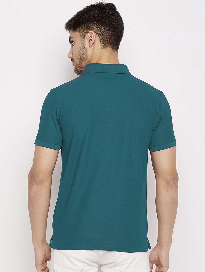 men solid short sleeve polo t-shirt - 22290650 -  Standard Image - 1