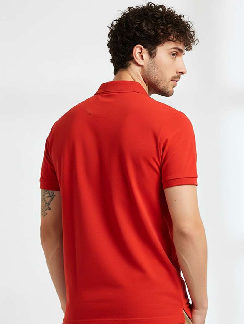 men solid short sleeve polo t-shirt - 22290662 -  Standard Image - 1