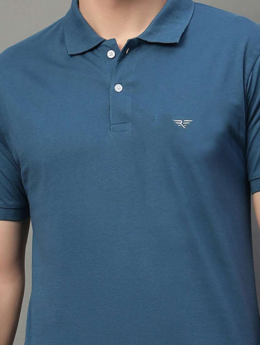men solid short sleeve polo t-shirt - 22290676 -  Standard Image - 1