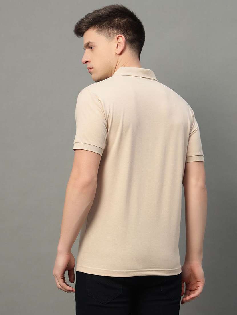men solid short sleeve polo t-shirt - 22290725 -  Standard Image - 1