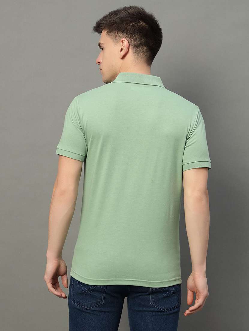 men solid short sleeve polo t-shirt - 22290729 -  Standard Image - 1