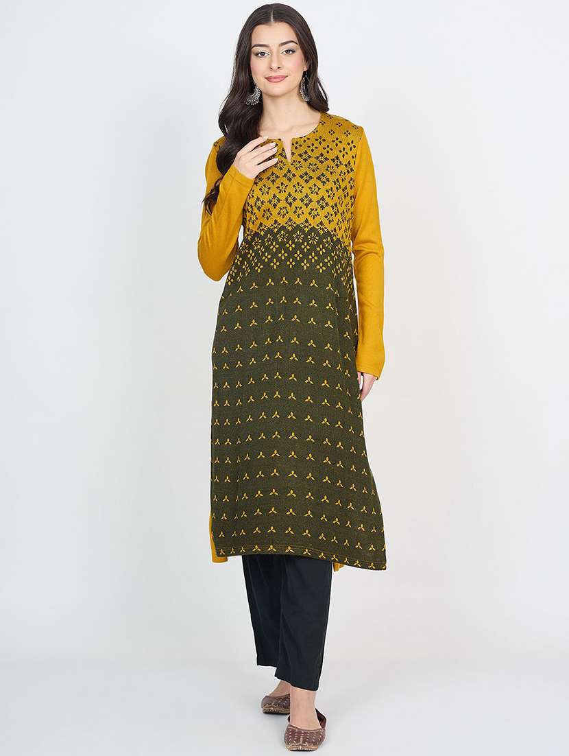 women self desgin long sleeve winter wear kurta  - 22291139 -  Standard Image - 1