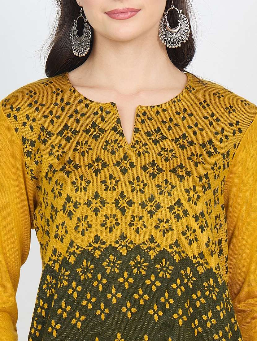 women self desgin long sleeve winter wear kurta  - 22291139 -  Standard Image - 4