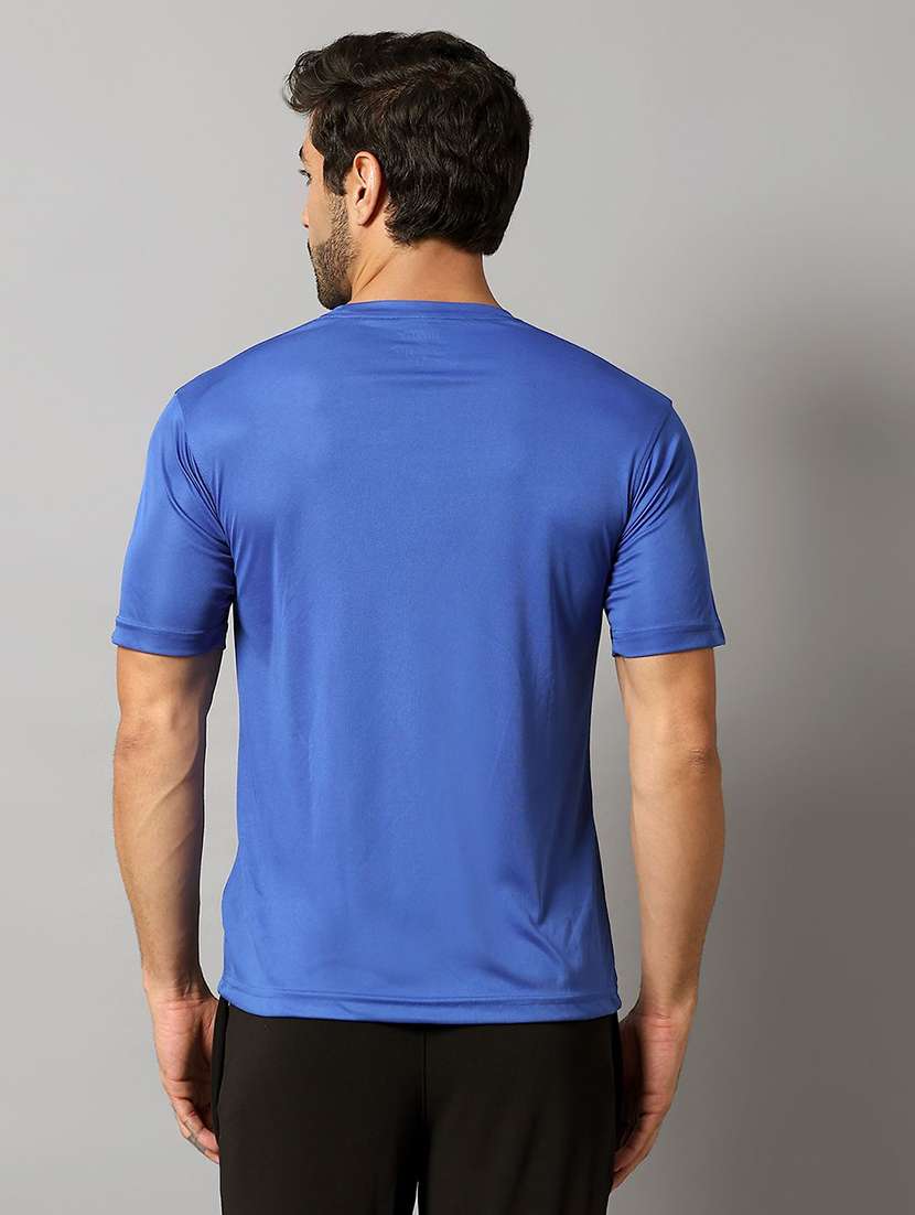 Men Solid Short Sleeve Regular Fit T-shirt - 22291205 -  Standard Image - 1