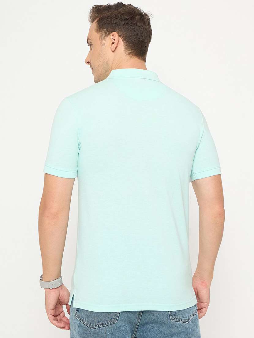 men color block short sleeve regular fit polo t-shirt - 22291216 -  Standard Image - 1