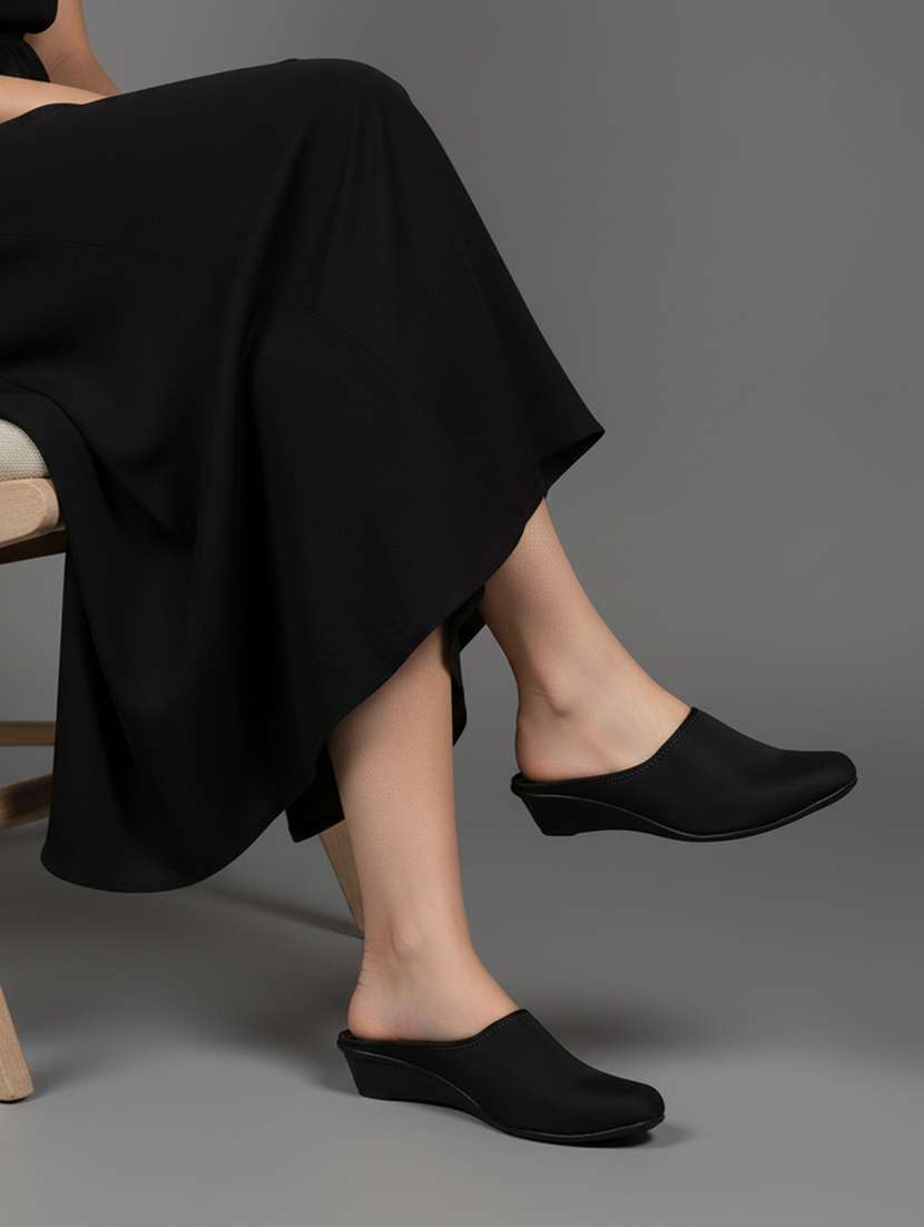 women solid slip on mules - 22291264 -  Standard Image - 1
