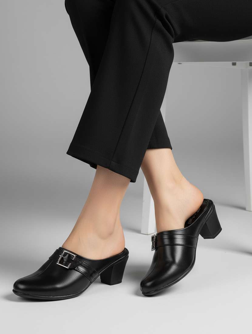 women solid slip on mules - 22291266 -  Standard Image - 1