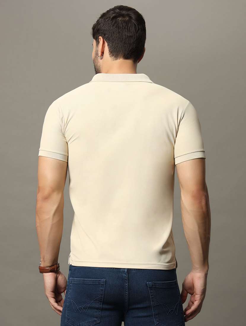 men solid short sleeve regular fit polo t-shirt - 22291479 -  Standard Image - 1