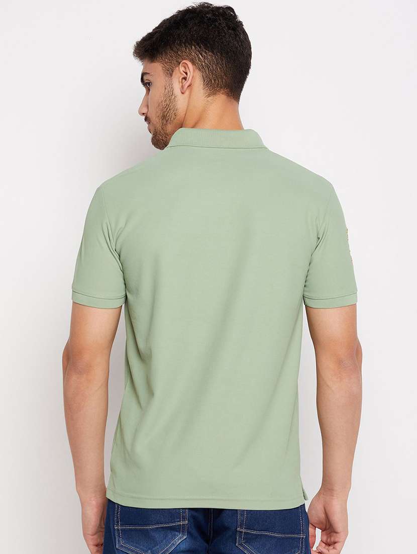 men solid short sleeve regular fit polo t-shirt - 22291481 -  Standard Image - 1