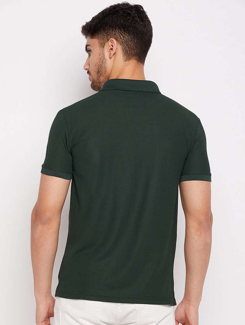 men solid short sleeve polo t-shirt - 22291493 -  Standard Image - 1