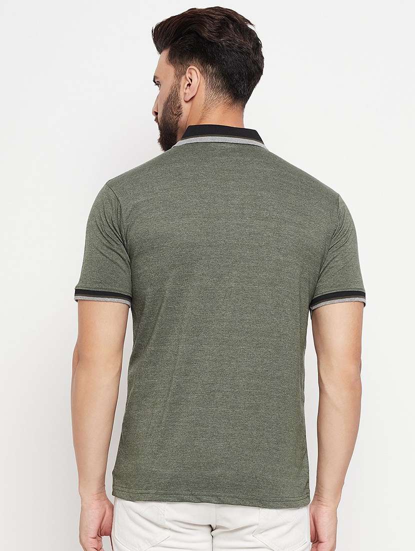 men solid short sleeve regular fit polo t-shirt - 22291506 -  Standard Image - 1