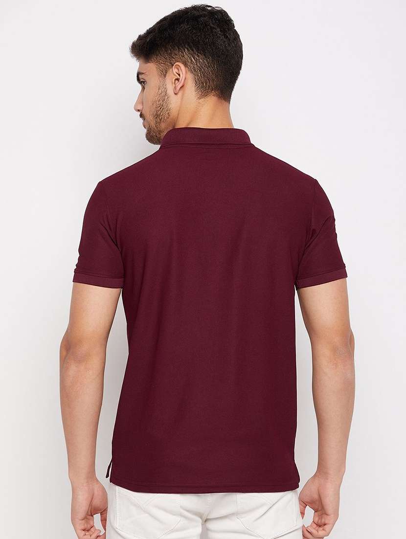 men solid short sleeve polo t-shirt - 22291519 -  Standard Image - 1