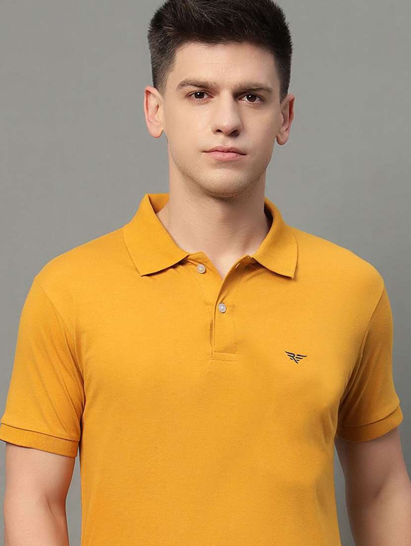 men solid short sleeve regular fit polo t-shirt - 22291527 -  Standard Image - 1
