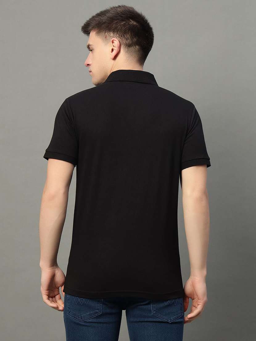 men solid short sleeve regular fit polo t-shirt - 22291533 -  Standard Image - 1