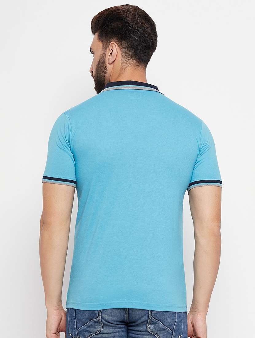 men solid short sleeve regular fit polo t-shirt - 22291547 -  Standard Image - 1