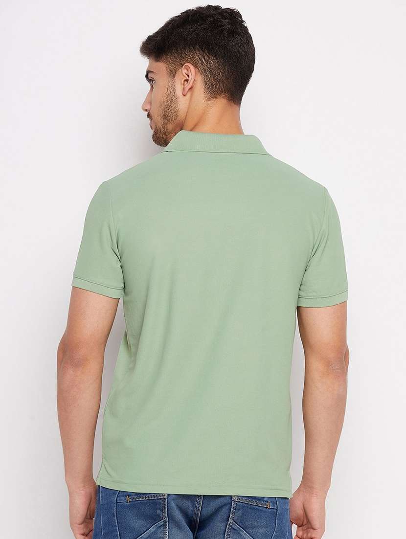 men solid short sleeve polo t-shirt - 22291550 -  Standard Image - 1
