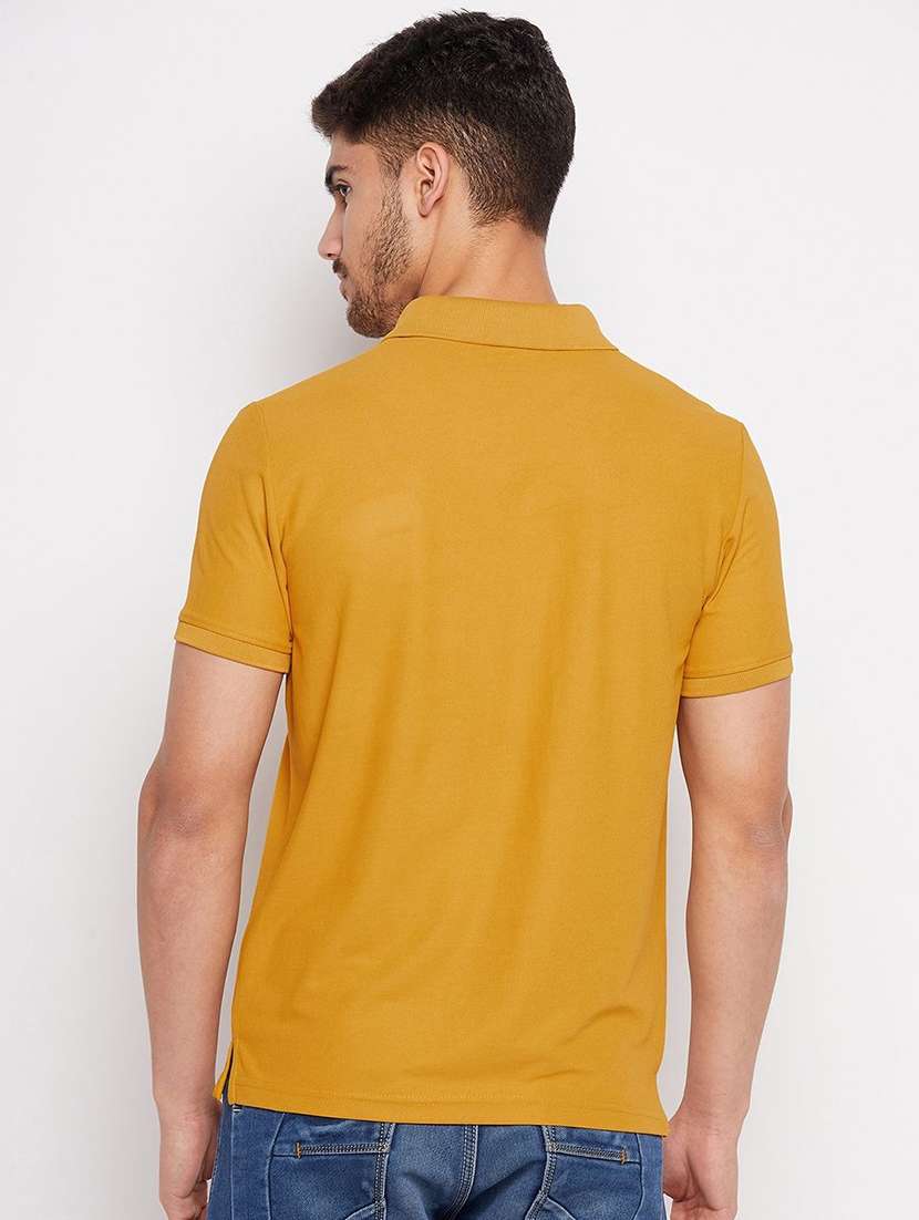 men solid short sleeve regular fit polo t-shirt - 22291614 -  Standard Image - 1
