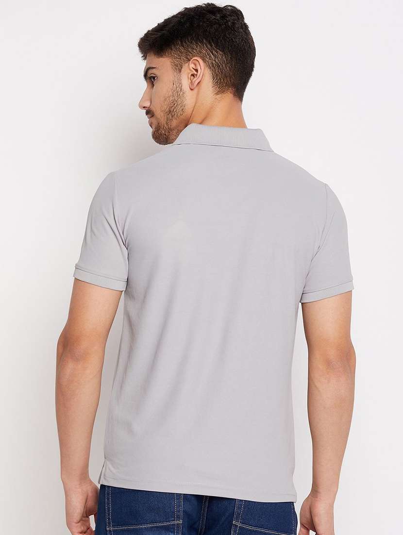 men solid short sleeve polo t-shirt - 22291631 -  Standard Image - 1