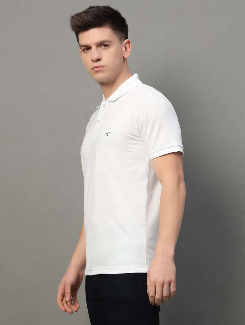 men solid short sleeve regular fit polo t-shirt - 22291641 -  Standard Image - 1