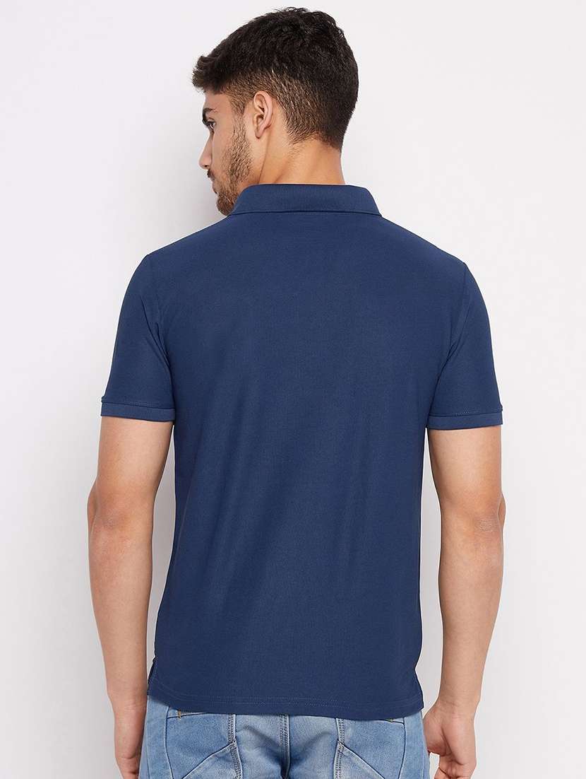 men solid short sleeve polo t-shirt - 22291644 -  Standard Image - 1
