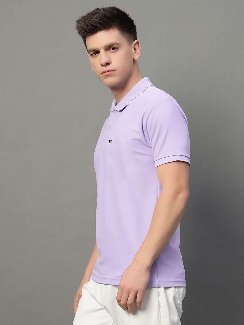 men solid short sleeve regular fit polo t-shirt - 22291653 -  Standard Image - 1