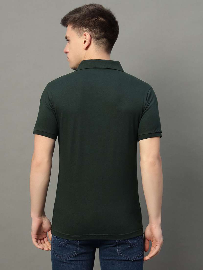 men solid short sleeve regular fit polo t-shirt - 22291675 -  Standard Image - 1