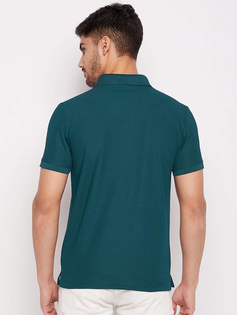 men solid short sleeve regular fit polo t-shirt - 22291759 -  Standard Image - 1