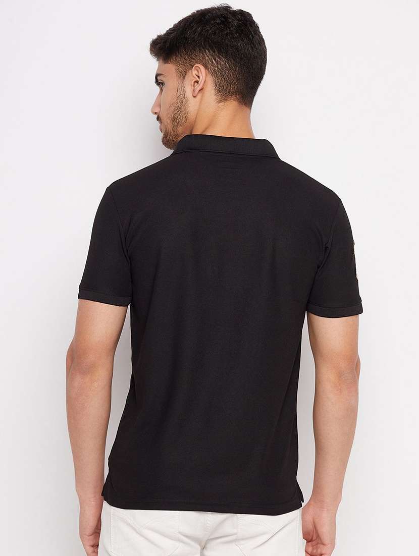 men solid short sleeve polo t-shirt - 22291787 -  Standard Image - 1