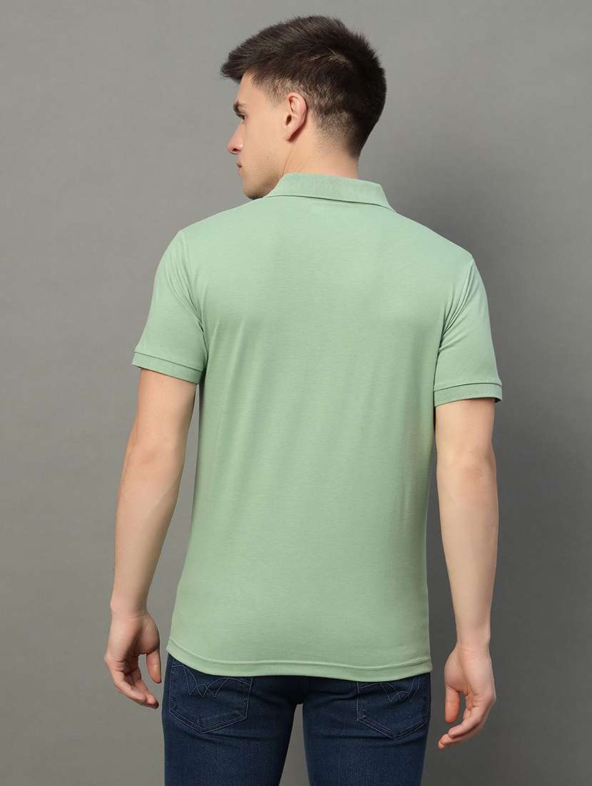 men solid short sleeve polo t-shirt - 22291819 -  Standard Image - 1