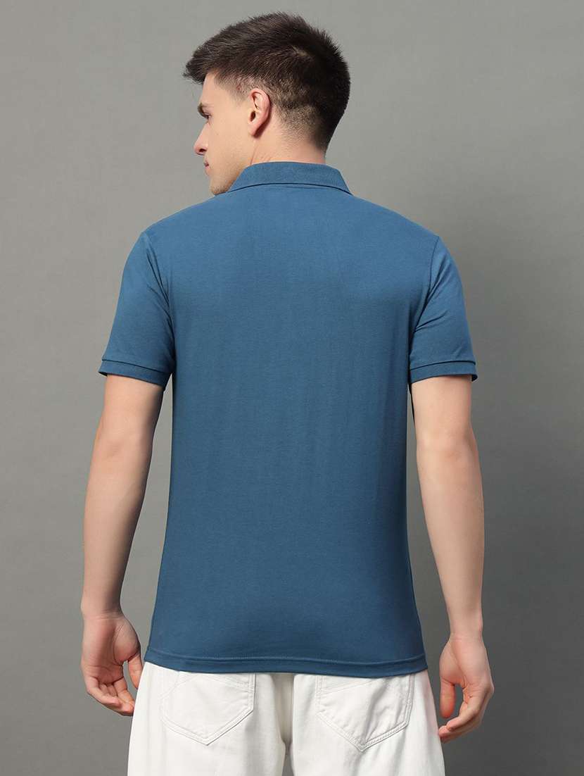 men solid short sleeve polo t-shirt - 22291821 -  Standard Image - 1